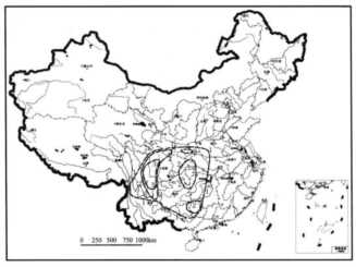 大熊猫的分布（历史时期竹林分布北界的变化）