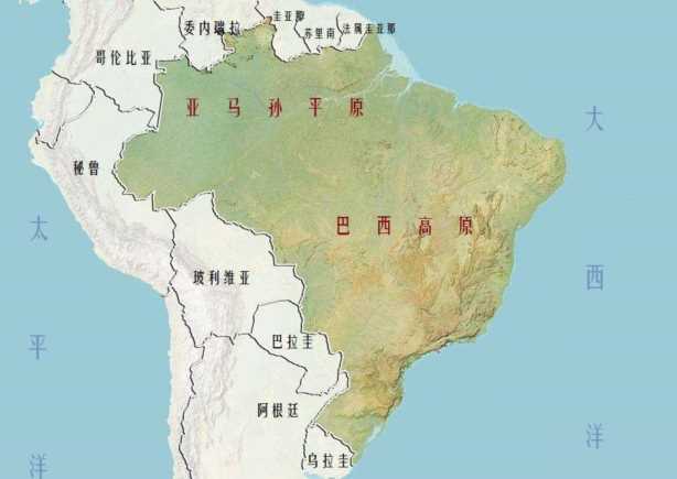 巴西在世界地图的哪个位置，世界第5大国的巴西