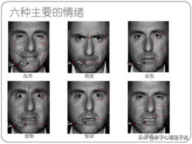 六种情绪表情图片（人说谎时的面部表情）