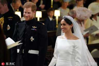 英国哈里王子梅根-马克尔举行婚礼，经典一吻惊天动地，世界瞩目