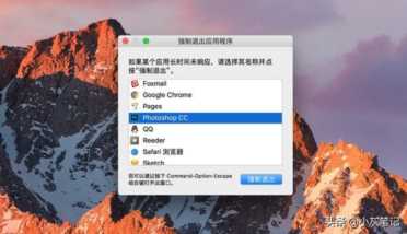mac强制退出程序窗口（Mac强制退出电脑程序快捷键）