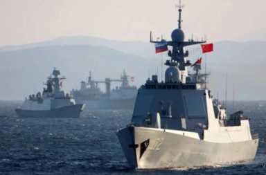 中国钓鱼岛最新消息，中俄军舰再次驶入钓鱼岛