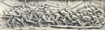 人民英雄纪念碑八幅浮雕分别代表历史事件（台座上镶嵌的8块浮雕）