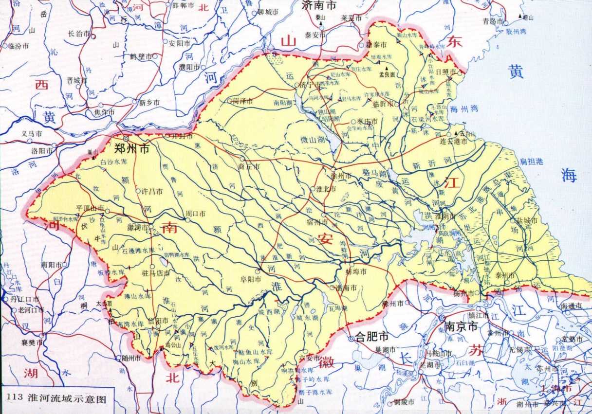 “淮河”是我国唯一没有天然入海口的大河，也是我国南北方分界线