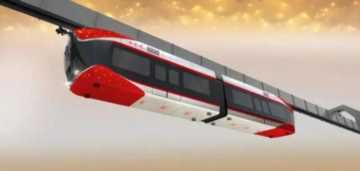 国内首辆磁浮空轨列车，即将接受“考验”