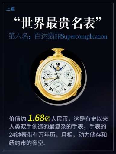 世界前10大手表的排名(收藏)