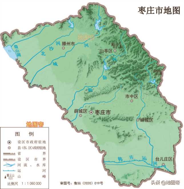 17张地形图，快速了解山东省各市