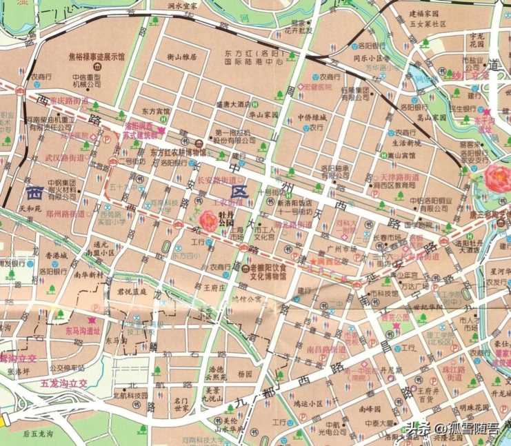 洛阳市九县六区地图（洛阳城也是一幅中国地图）