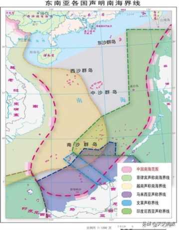 中国地图九段线的由来（地形图上虚线表示的是什么）