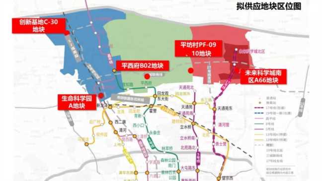 北京地铁15号线二期工程示意图