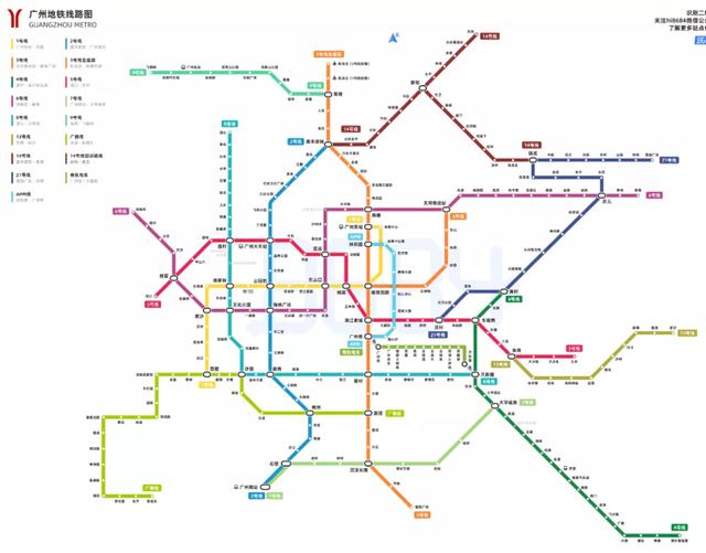 广州地铁规划线路图，广州地铁简介及站点介绍