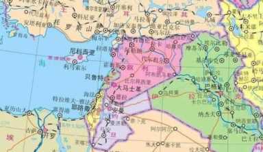 叙利亚在世界地图地理位置地图