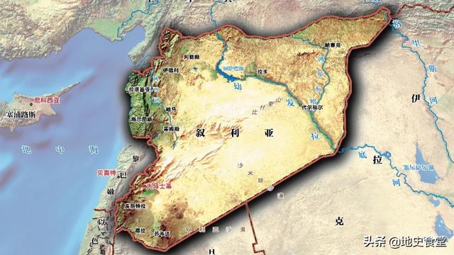 叙利亚地图位置及周边国家