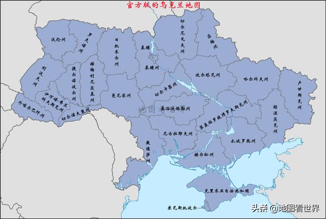 乌克兰地理位置地图，顿涅茨克和卢甘斯克人民共和国面积领土