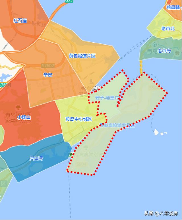 黄岛房产网在售新楼盘地图