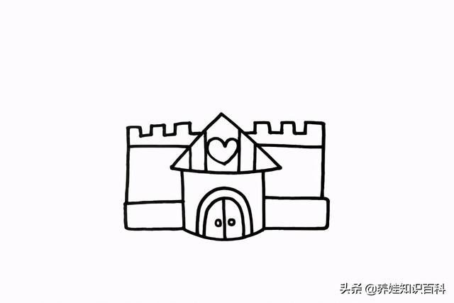 城堡怎么画？美丽的简笔画城堡教程教给你，你会发现原来很简单