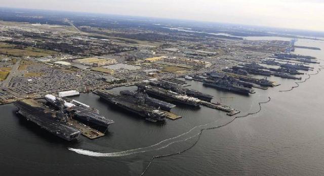 美国航母母港——诺福克军港