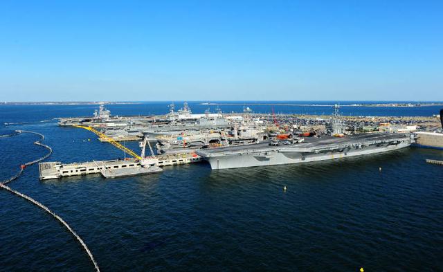 美国航母母港——诺福克军港