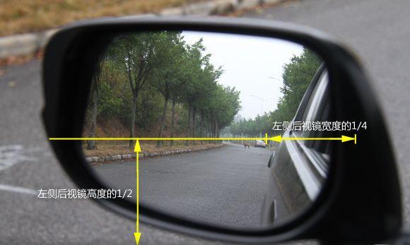 车的后视镜怎么调节位置才正确，操控盲区大小的软件