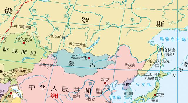 蒙古国什么时候从中国分出去的中国地图