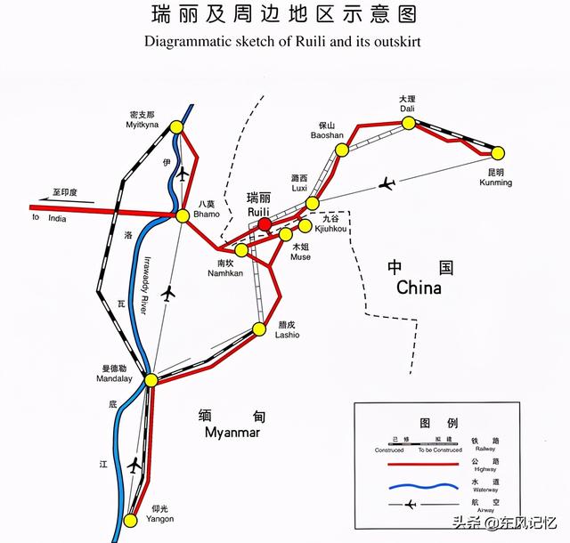 瑞丽在哪里什么位置，云南省地图各市分布图
