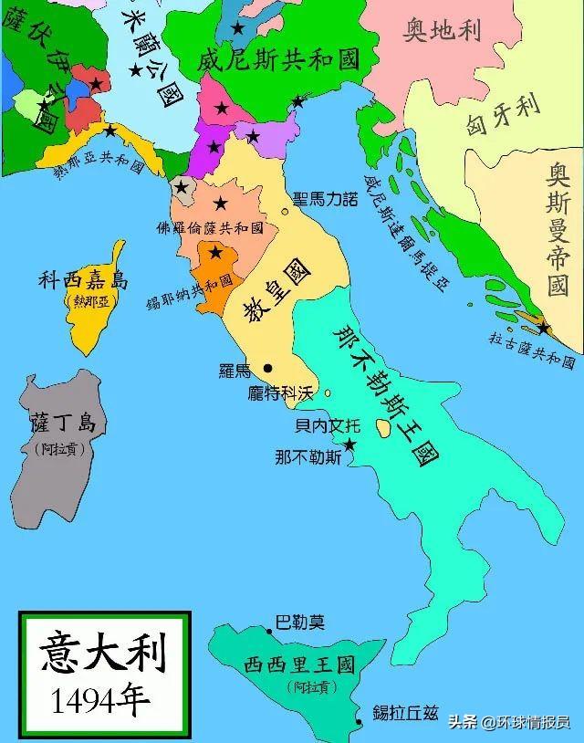 意大利半岛地理位置图片