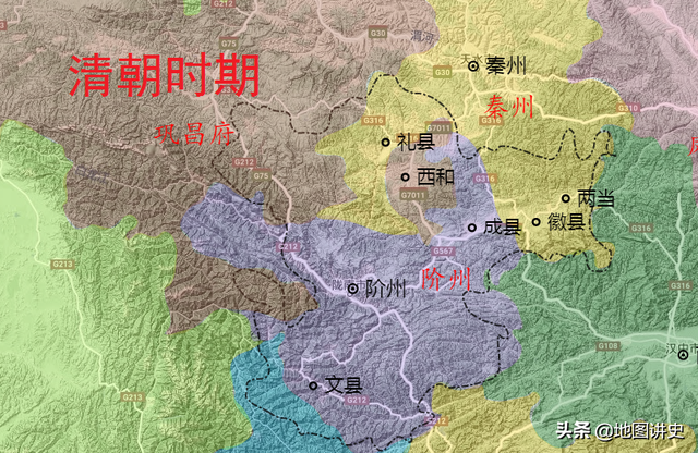 陇南市行政区划史，文武成三州并立，成县曾是陇南治