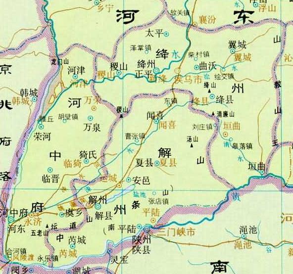 洪洞县地图，原始社会到清末的思维导图